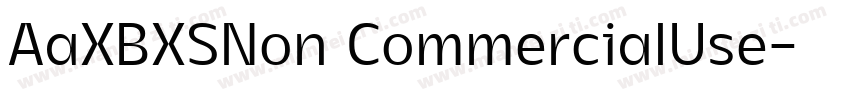 AaXBXSNon CommercialUse字体转换
